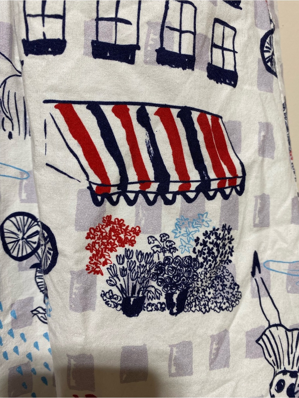 ModCloth “Rainy Day in Paris” Skirt A-Line Novelty whimsical Print Dogs Size M - Picture 5 of 12
